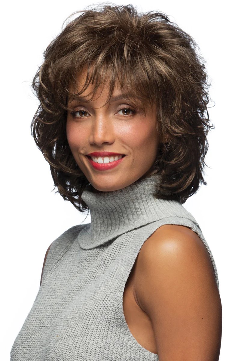 Compliment | Pure Stretch Cap® | Synthetische Pruik, Kleur-R2/4 - Donkerste bruin / donkerbruin mengsel